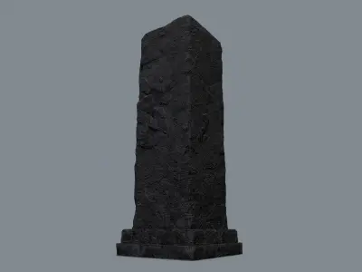 monument ruins Low-poly 3D model
