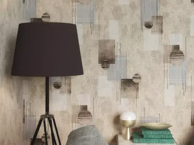 Geometric Mid Century Wallpaper Texture Texture