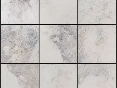 Yurtbay Seramik Bizantino Bianco 300x300 Set 3 3D model