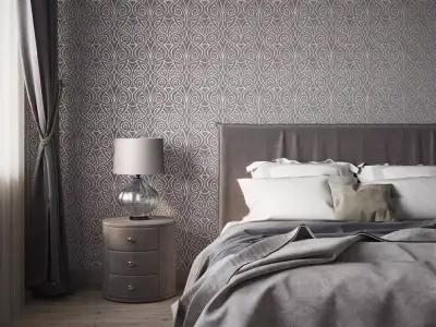 Art Deco Swirl Wallpaper Texture