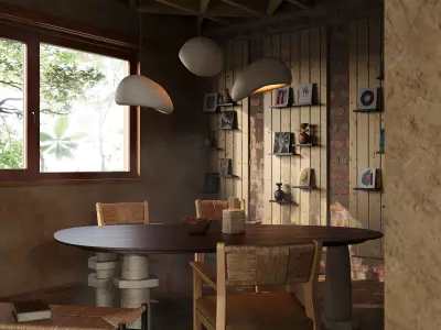   villa interior scenes 3D model purchase