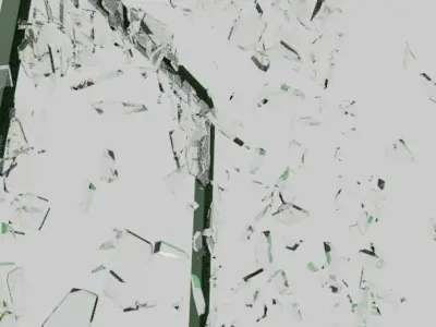 Shattered glass  3D model