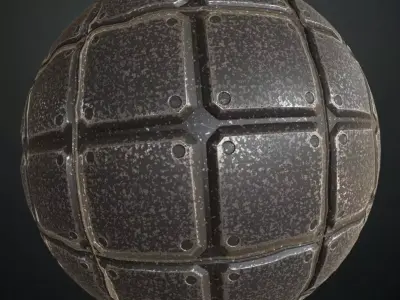 Worn Metal Plate PBR Seamless Texture purchase