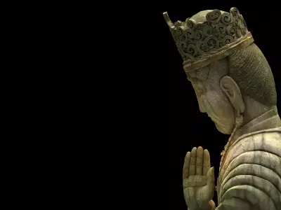 Game Model - Buddha Kabayashi Buddha statue 3D model