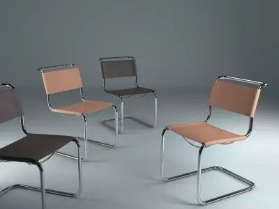S 33 two chairs 3D model