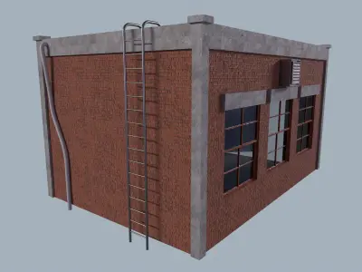 work shop Low-poly 3D model purchase