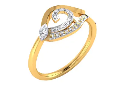  Women Ring Render 3dm STL MTL SLC JCD OBJ FBX Details 3D print model 13