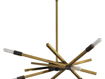 Archer Chandelier Low-poly 3D model