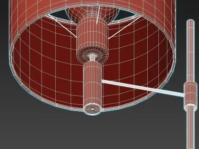 WEEKEND floor lamp with shade 3D model