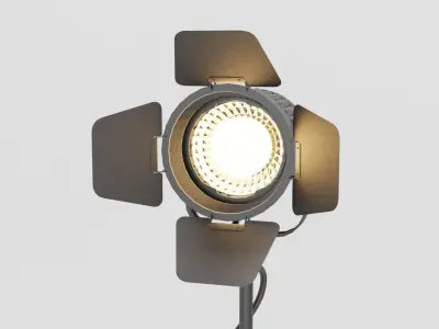 professional studio light Low-poly 3D model