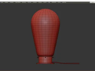 Bulb lamp Low-poly 3D model
