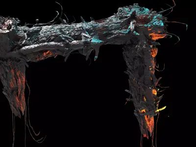 Deep Space leviathan monster station parts   3D model
