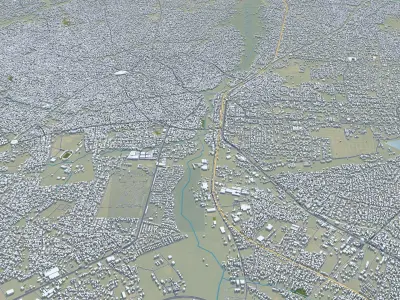 Oko Erin Ilorin Kwara Nigeria 30km Low-poly 3D model