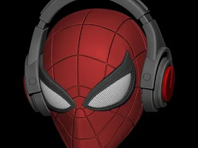 SPIDERMAN HEADPHONE  3D model