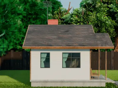 Modern Home Low-poly 3D model