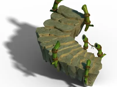 New Village - Stone Bridge 3D model