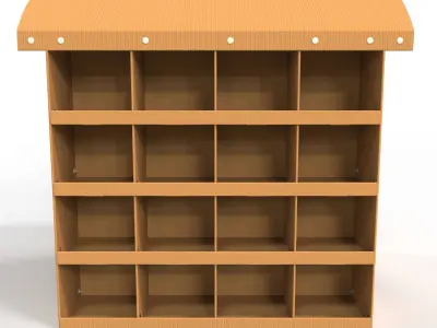 Point of Sale Cardboard Display Stand Texture