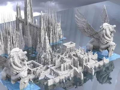 Scifi Future City City Atlantis 3D model