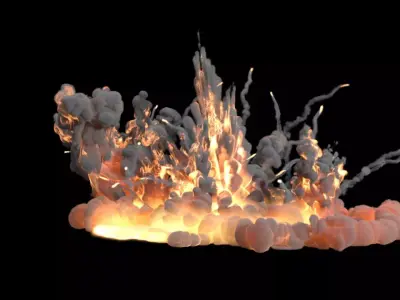 Carpet Bomb VDB 3D model