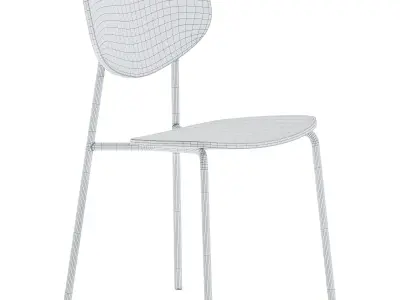 Wooden Chair Caristo by SP01 3D model