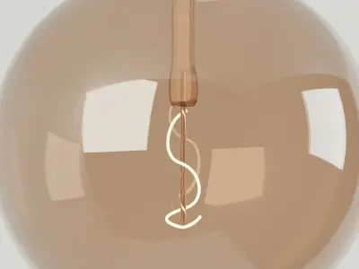 Modern round lamp 3D model