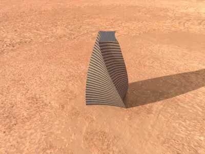 Post Apocalyptic building 4 3D model