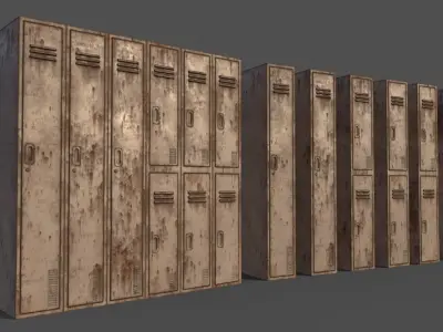 PBR School Gym Locker 06 - Multi color Pack