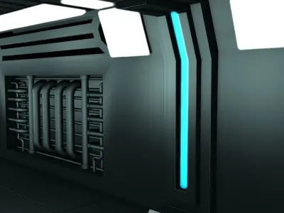 Sci Fi Tunnel 3D model