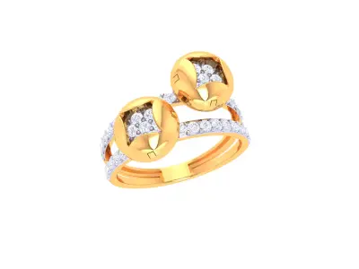 Women Ring  Render 3dm STL OBJ FBX Details 3D print model 159
