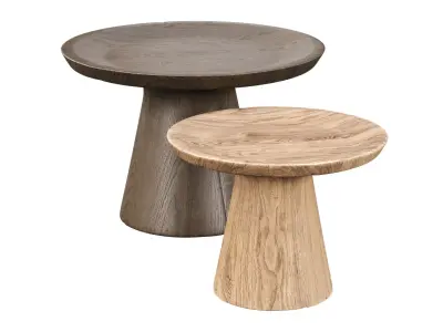 Margarete Wooden Coffee Table  3D model