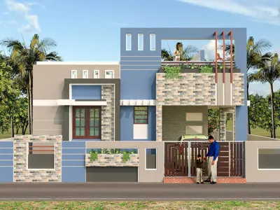 Modern Villa Small 001 3D model