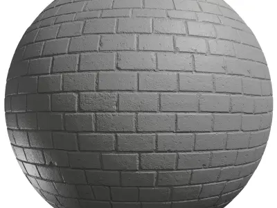 4K PBR Concrete Tile Ground Texture 03 - Guiding Block Texture