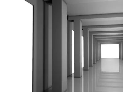Sci Fi Corridor 3D model 69