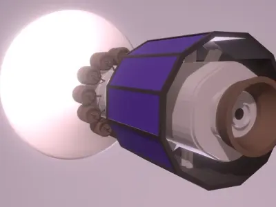 Explorer 2 spacecraft 3D print model