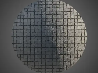 8K Large Area Cobblestone 01 - 3 Variatons Texture