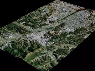 Ulsan - South Korea 3D model