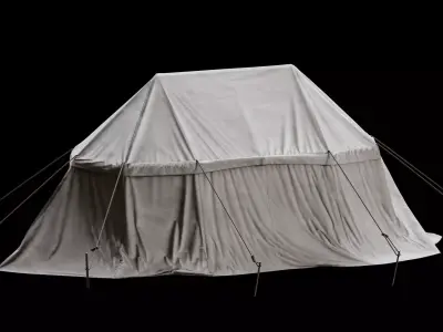 Medieval Tent 01 Low-poly 3D model