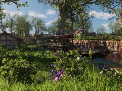 Dock Scene 3D model