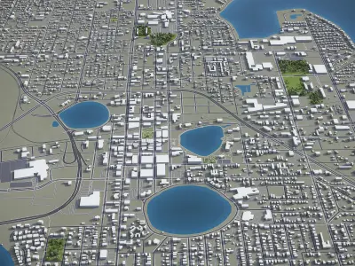 Lakeland  Low-poly 3D model