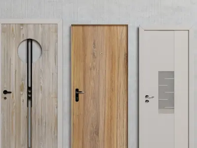 Door Pack Low-poly 3D model