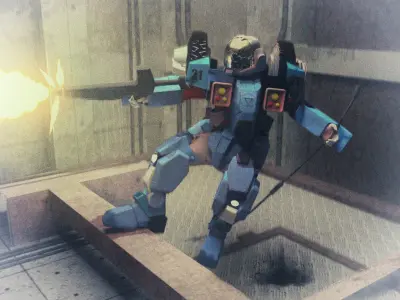  Veritech Cyclone Mospeda - PBR Low-poly 3D model