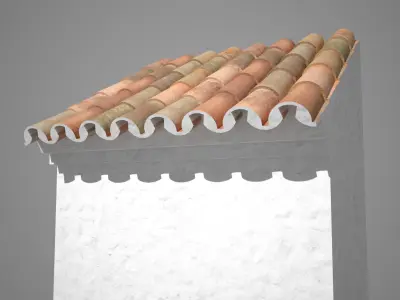 RomanRoofTile 3D model