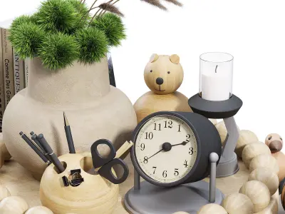 Decorative set 010 3D model