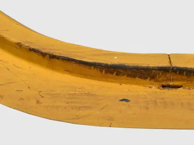 Yellow Curb Corner 3D model