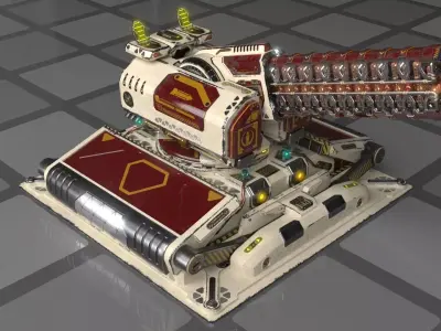 Imperial Medium Railgun 3D model