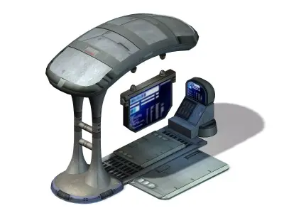 Station - Billboard 02 3D model