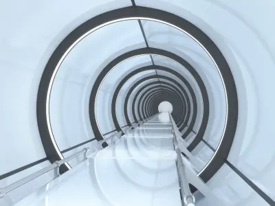 Sci-Fi Futuristic Corridor Collection 3D model