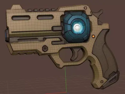 Spectrablade Low-poly 3D model