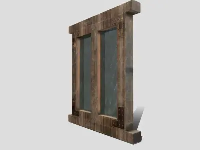 Generic Medieval Window Low-poly 3D model