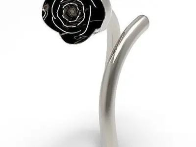 Flower Ring 3D print model